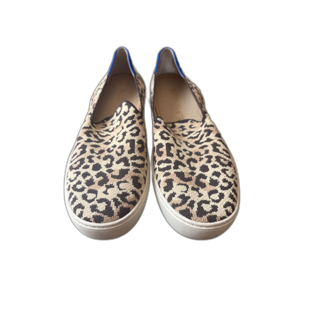 size 9 ROTHY'S Leopard the original slip on sneaker